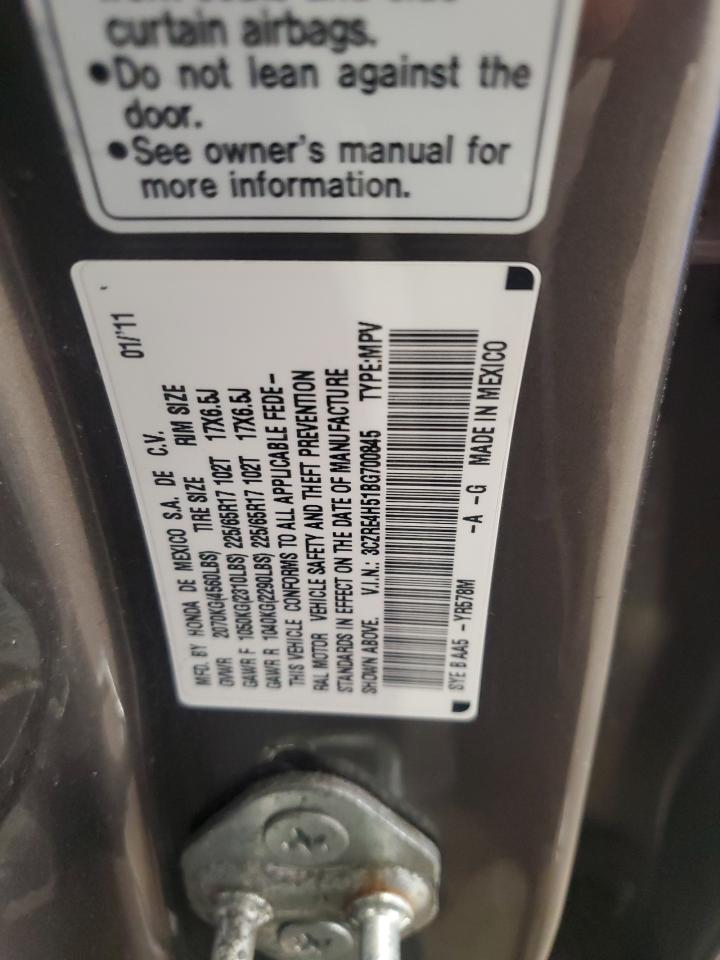 2011 Honda Cr-V Ex VIN: 3CZRE4H51BG700845 Lot: 85368285