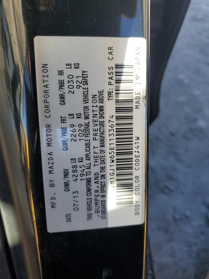 2014 Mazda 6 Grand Touring VIN: JM1GJ1W65E1133674 Lot: 85410515