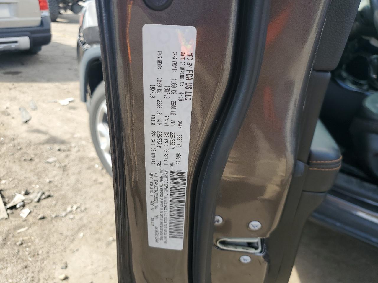 2018 Jeep Compass Limited VIN: 3C4NJDCB4JT396221 Lot: 86263015