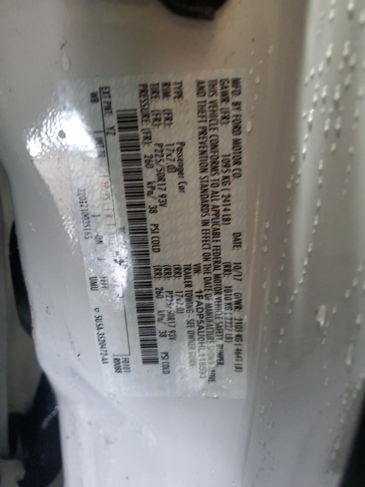 2017 Ford C-Max Se VIN: 1FADP5AU0HL118593 Lot: 86108815