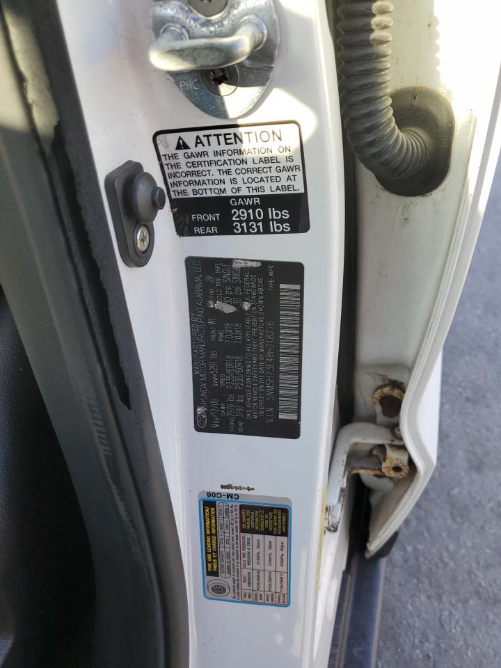 2008 Hyundai Santa Fe Se VIN: 5NMSH73E48H218276 Lot: 86331975