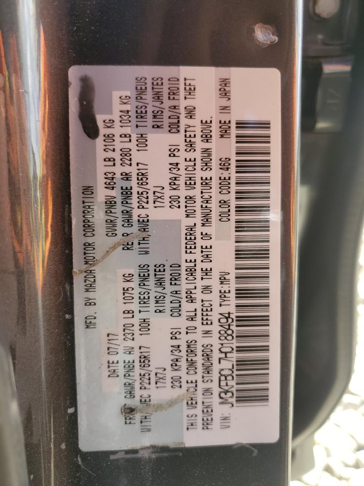 2017 Mazda Cx-5 Touring VIN: JM3KFBCL7H0188494 Lot: 84247405