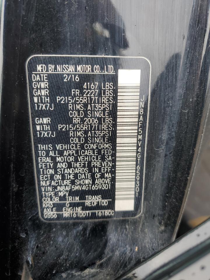 2016 Nissan Juke S VIN: JN8AF5MV4GT659301 Lot: 86229545