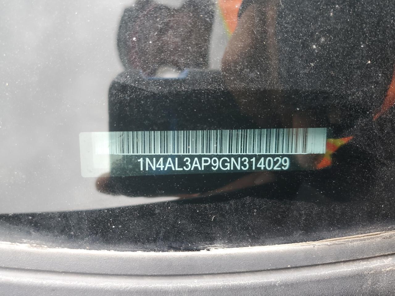 2016 Nissan Altima 2.5 VIN: 1N4AL3AP9GN314029 Lot: 85561655