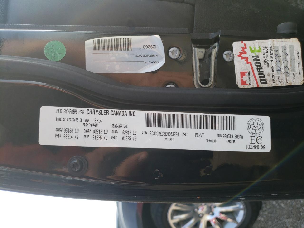 2014 Chrysler 300C VIN: 2C3CCAEG0EH303724 Lot: 81971205