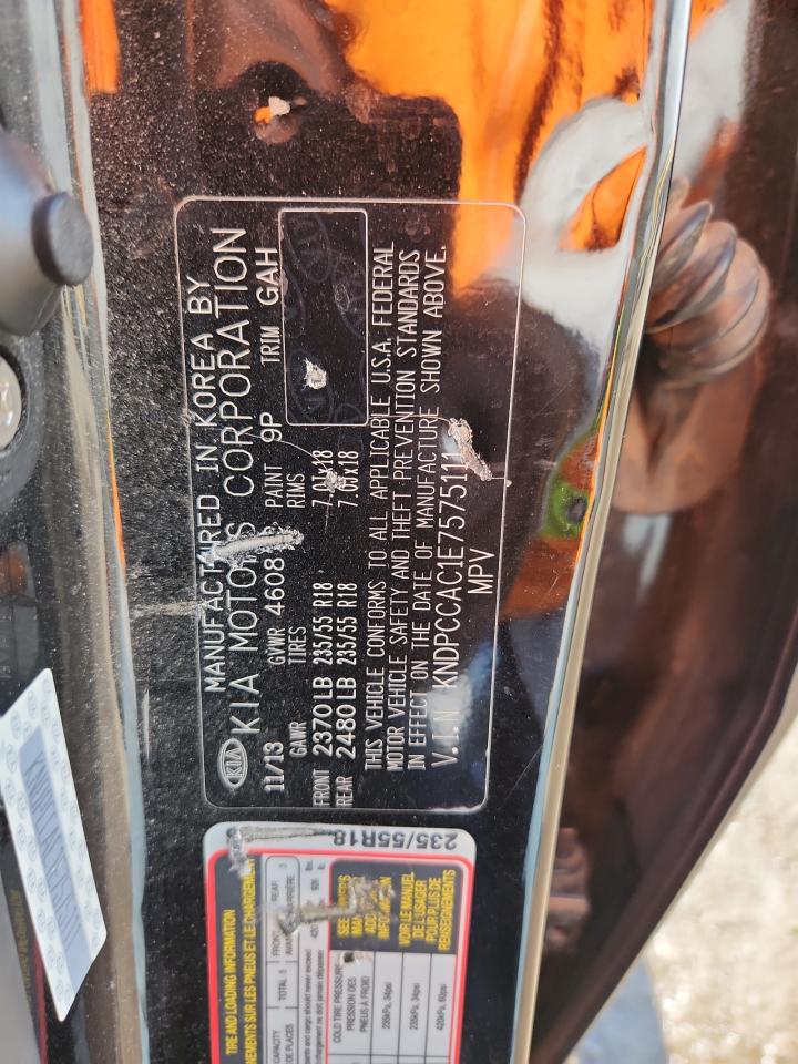 2014 Kia Sportage Ex VIN: KNDPCCAC1E7575111 Lot: 85008595