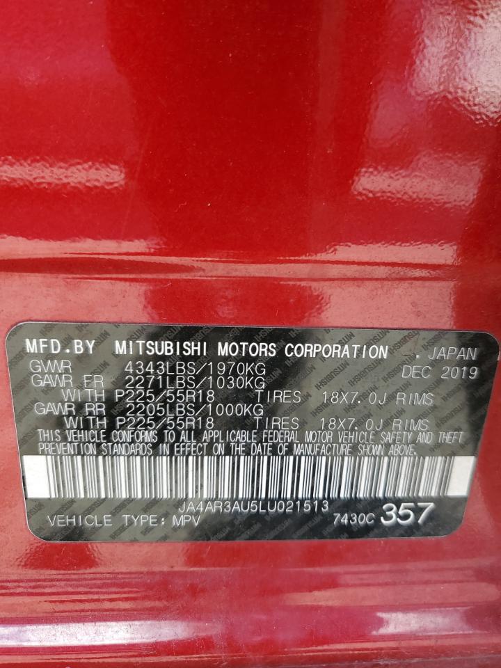 2020 Mitsubishi Outlander Sport Es VIN: JA4AR3AU5LU021513 Lot: 90077405