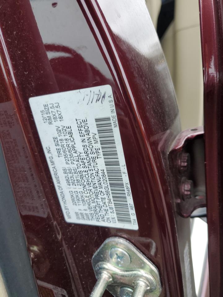 2016 Acura Rdx Technology VIN: 5J8TB4H56GL020844 Lot: 90072565