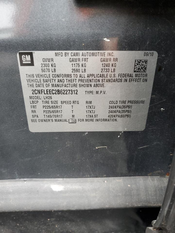 2019 Chevrolet Equinox Lt VIN: 2CNFLEEC2B6227312 Lot: 86284215