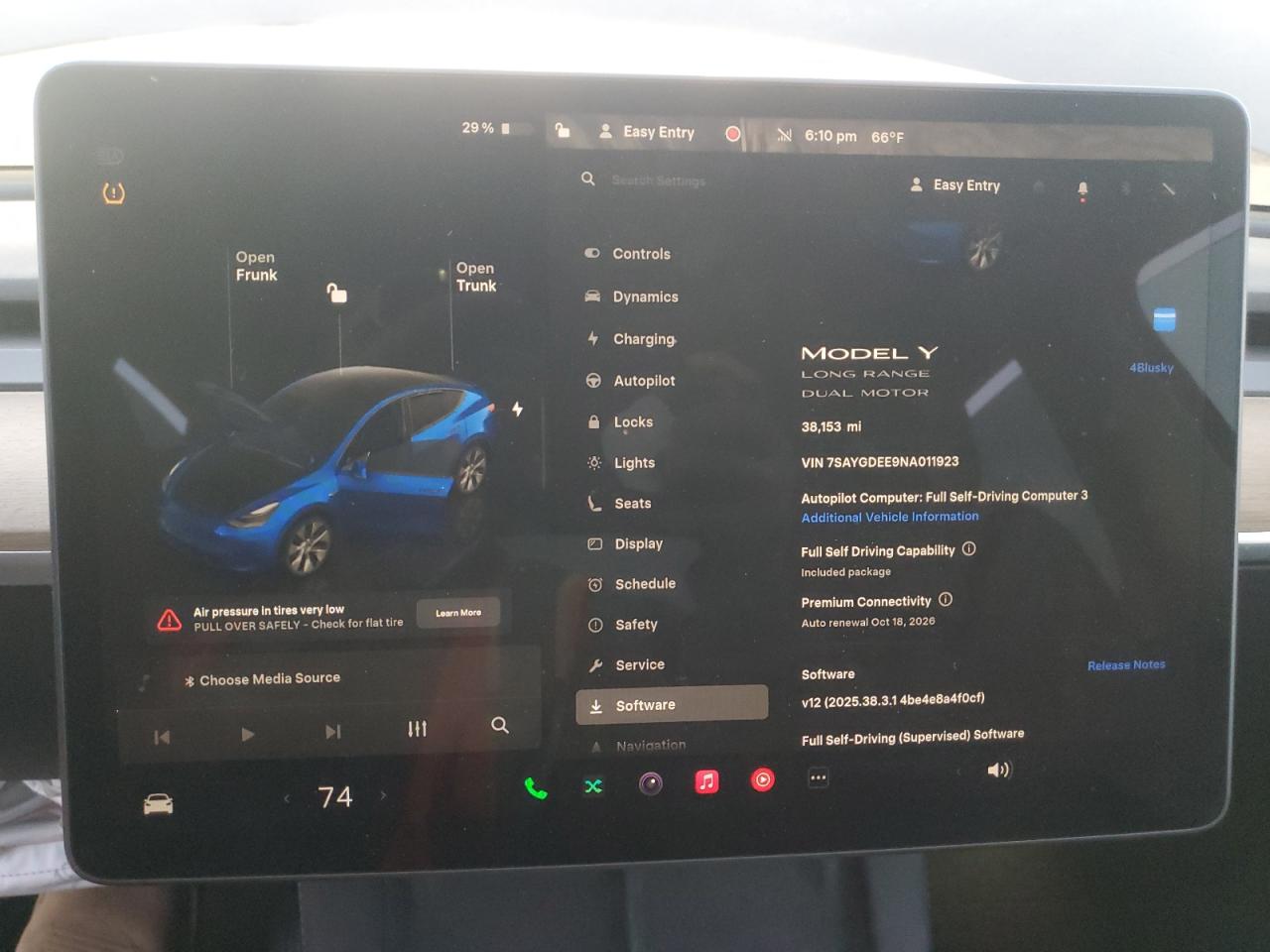 2022 Tesla Model Y VIN: 7SAYGDEE9NA011923 Lot: 90292175