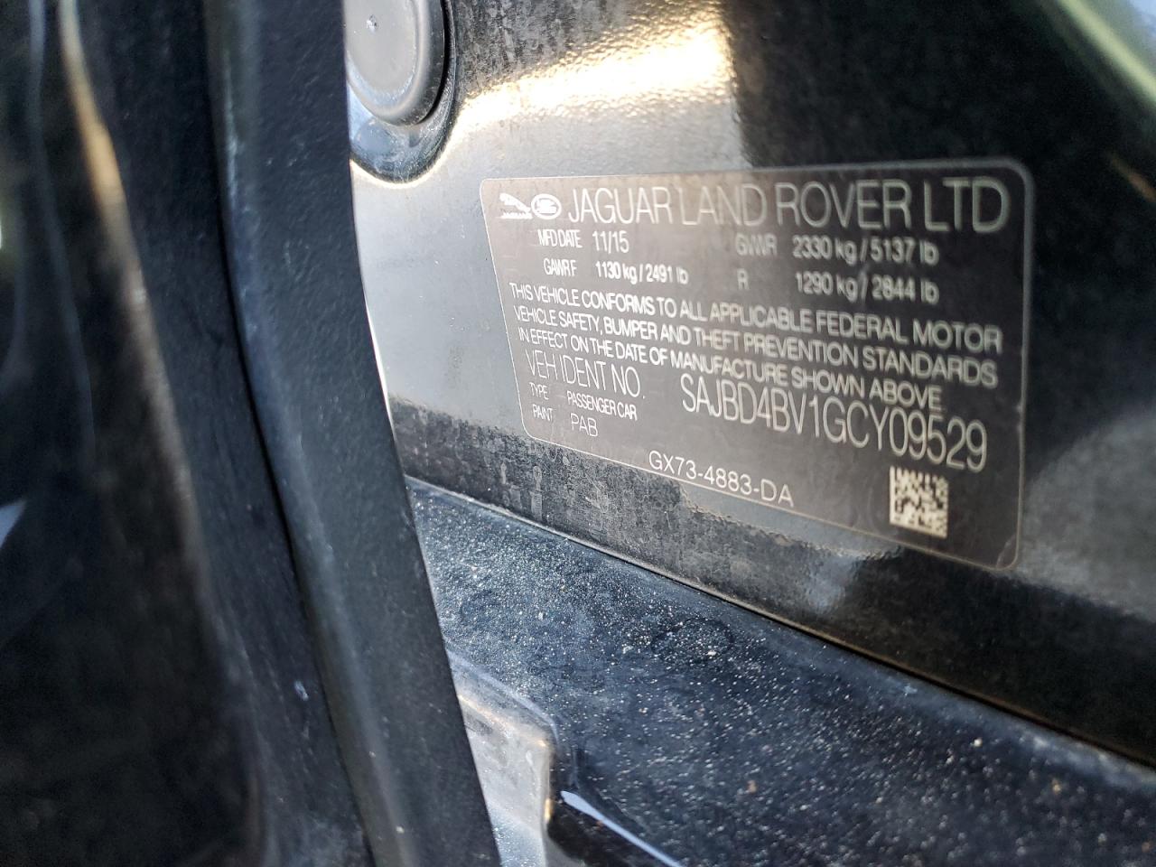 2016 Jaguar Xf Premium VIN: SAJBD4BV1GCY09529 Lot: 84978785