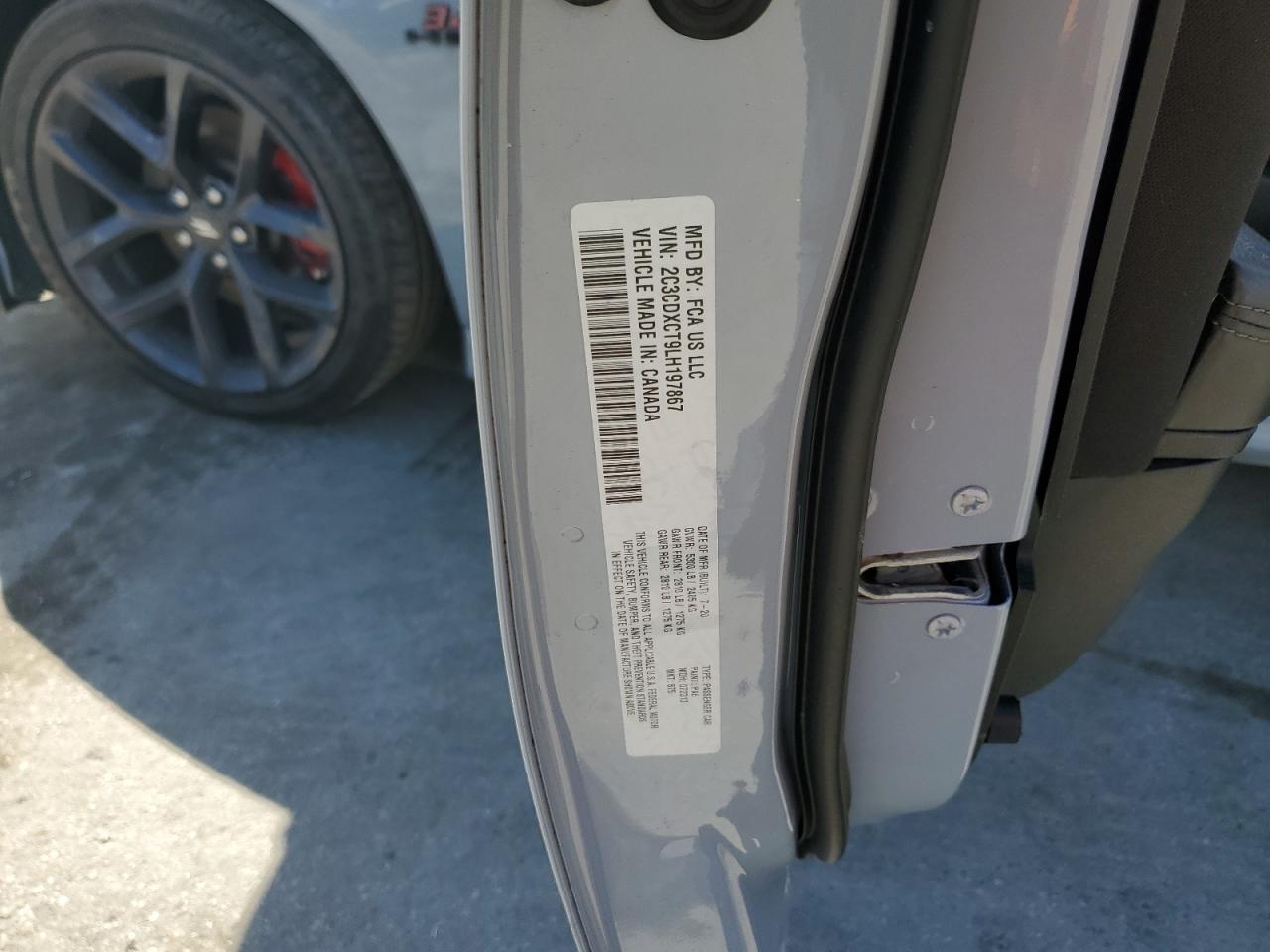 2020 Dodge Charger R/T VIN: 2C3CDXCT9LH197867 Lot: 82524265