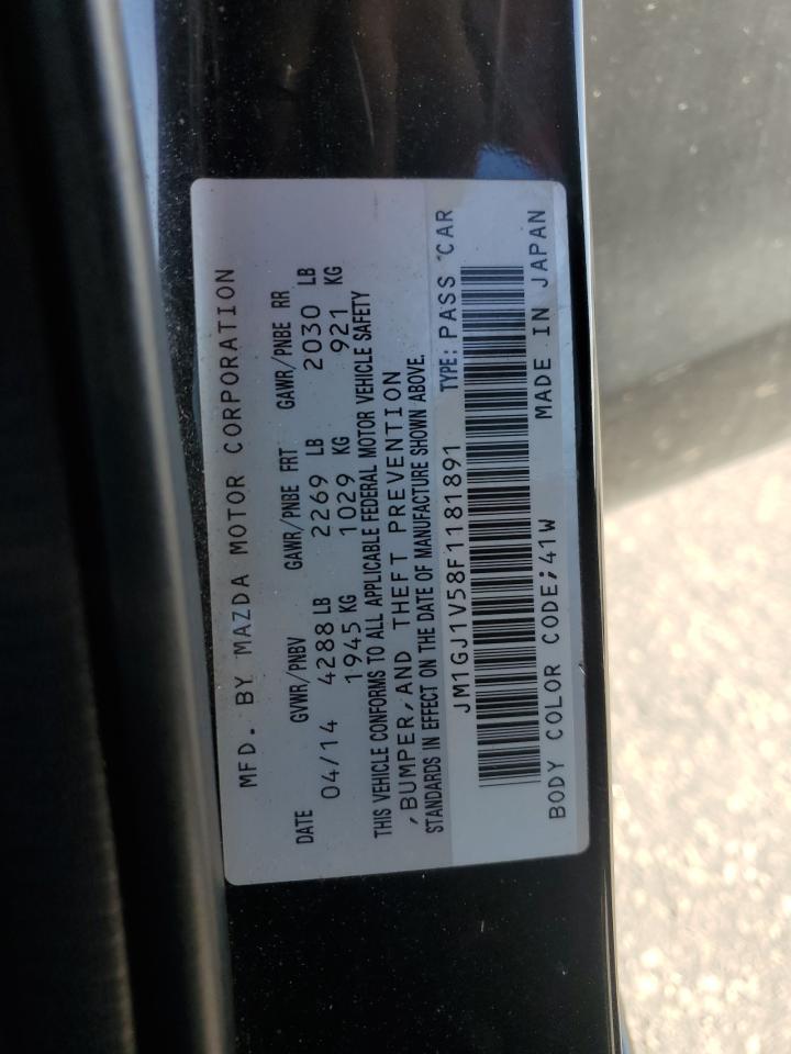 2015 Mazda 6 Touring VIN: JM1GJ1V58F1181891 Lot: 82297915