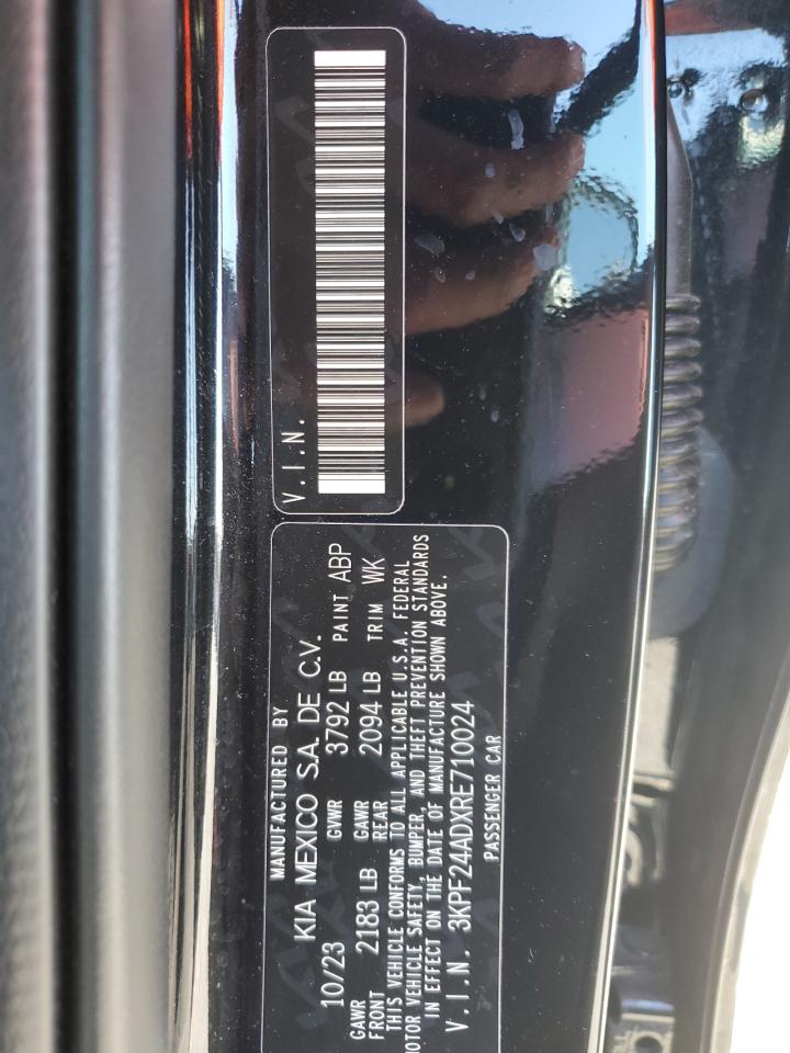 2024 Kia Forte Lx VIN: 3KPF24ADXRE710024 Lot: 90066795