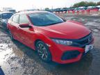 2018 HONDA CIVIC 1.0 VTEC TURBO SE 5DR for sale at Copart ROCHFORD