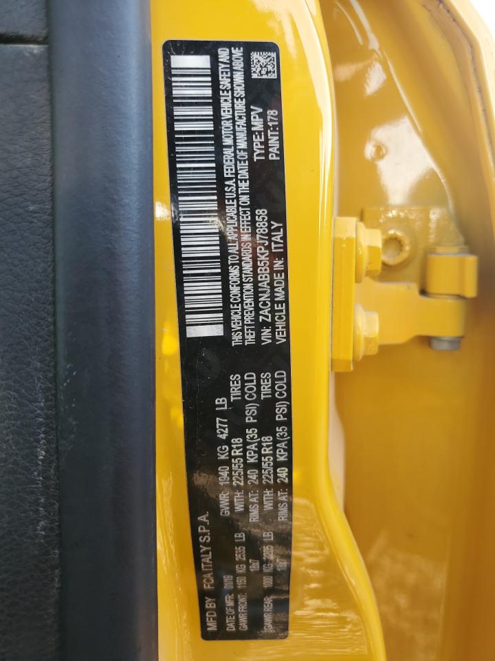 2019 Jeep Renegade Latitude VIN: ZACNJABB5KPJ78858 Lot: 85164805