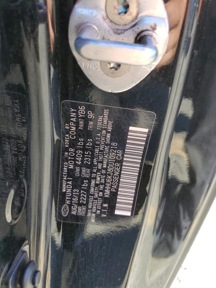 2013 Hyundai Genesis Coupe 3.8L VIN: KMHHU6KJ8DU109218 Lot: 87232105