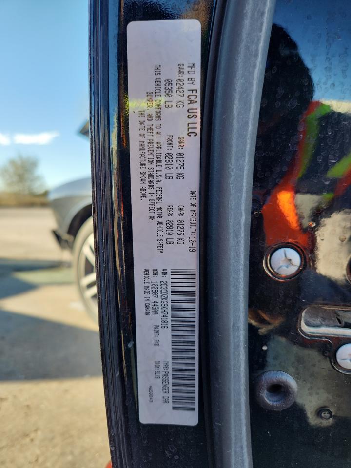 2019 Dodge Challenger Gt VIN: 2C3CDZKG9KH741816 Lot: 86534215