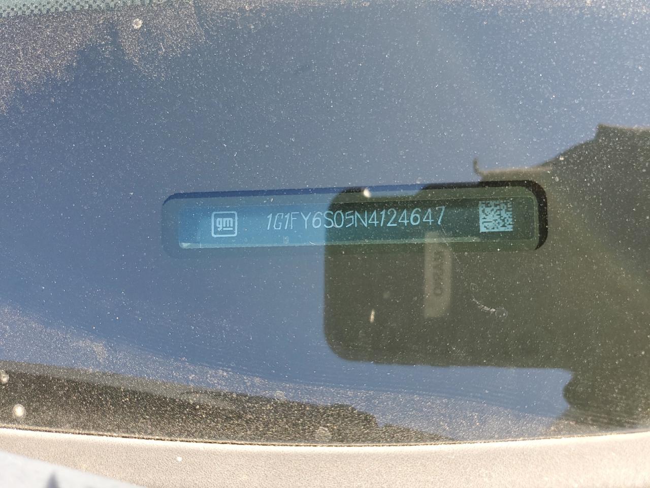 2022 Chevrolet Bolt Euv Lt VIN: 1G1FY6S05N4124647 Lot: 86181885