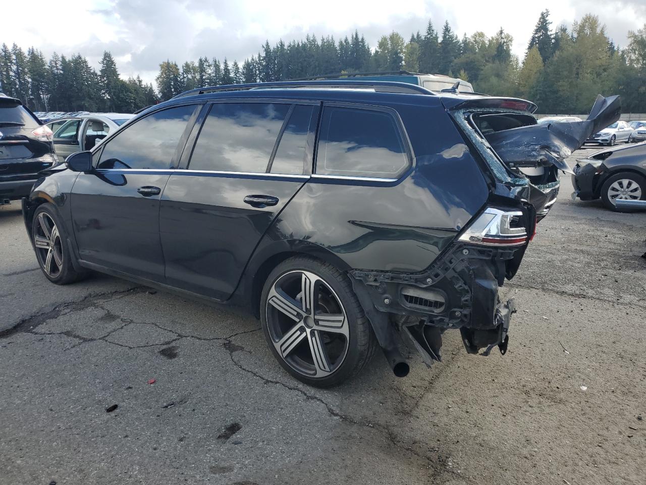 2015 Volkswagen Golf Sportwagen Tdi S black null diesel 3VWCA7AU7FM503788 photo #3