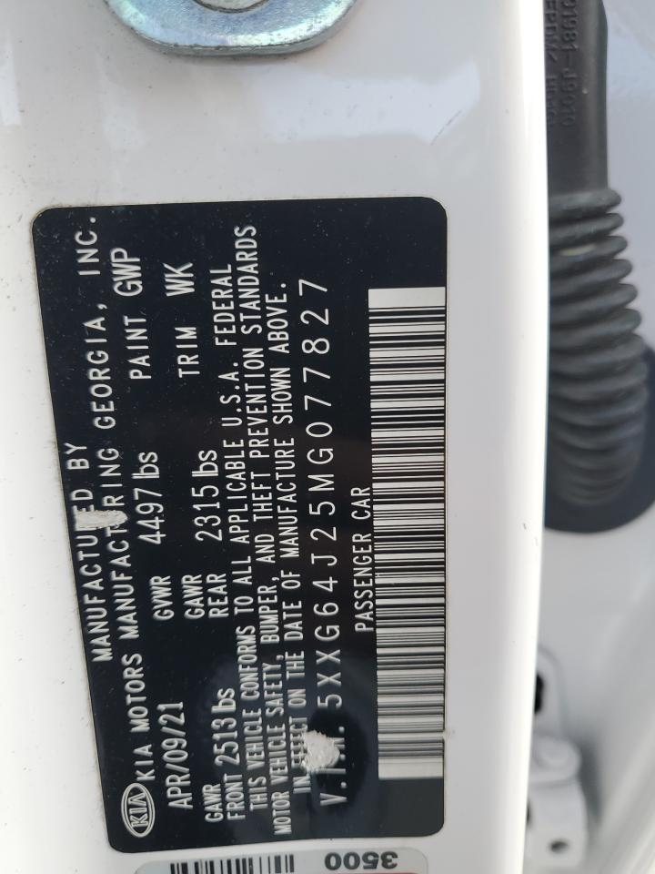 2021 Kia K5 Gt Line VIN: 5XXG64J25MG077827 Lot: 90243265