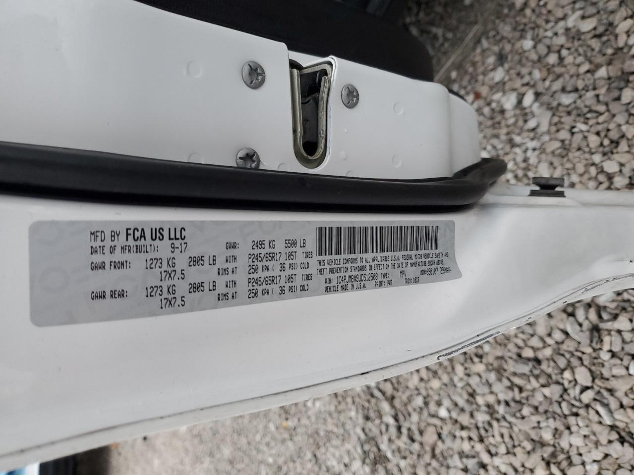 2018 Jeep Cherokee Trailhawk VIN: 1C4PJMBX9JD512508 Lot: 90479455