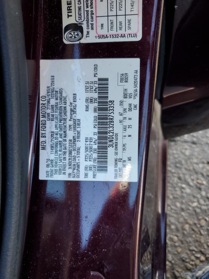 2011 Lincoln Mkz Hybrid VIN: 3LNDL2L32BR753358 Lot: 82594715