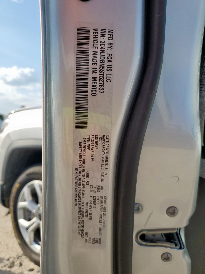 2025 Jeep Compass Latitude VIN: 3C4NJDBN5ST527637 Lot: 85544595