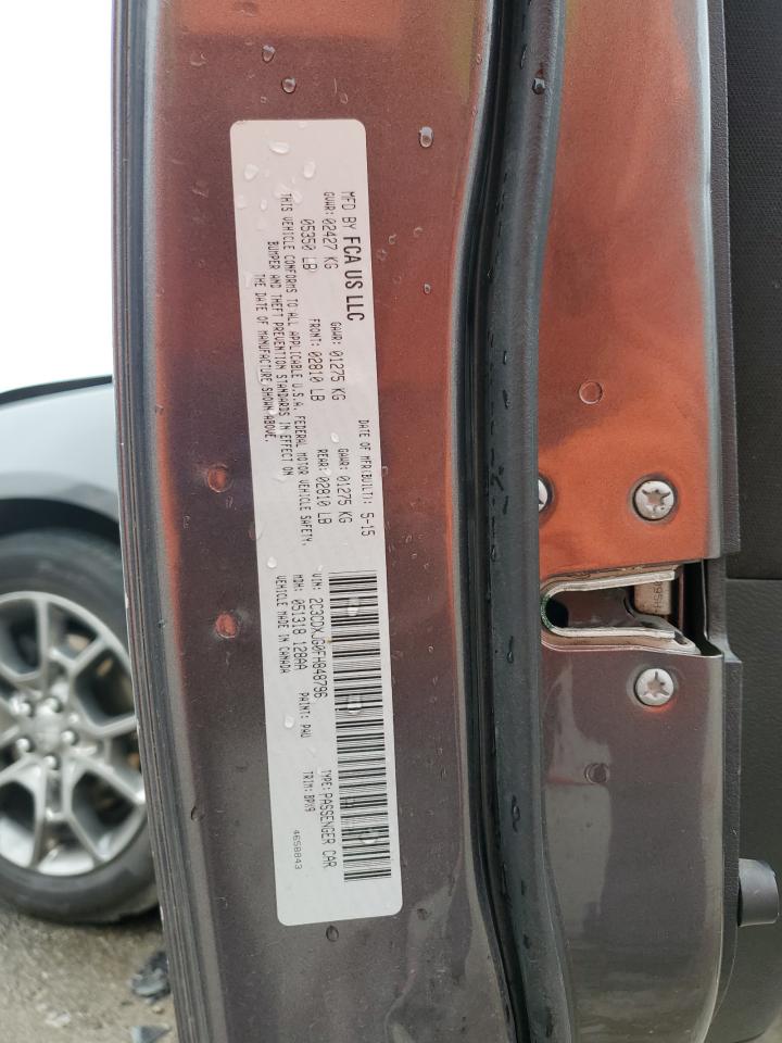 2015 Dodge Charger Sxt VIN: 2C3CDXJG0FH848796 Lot: 85826075