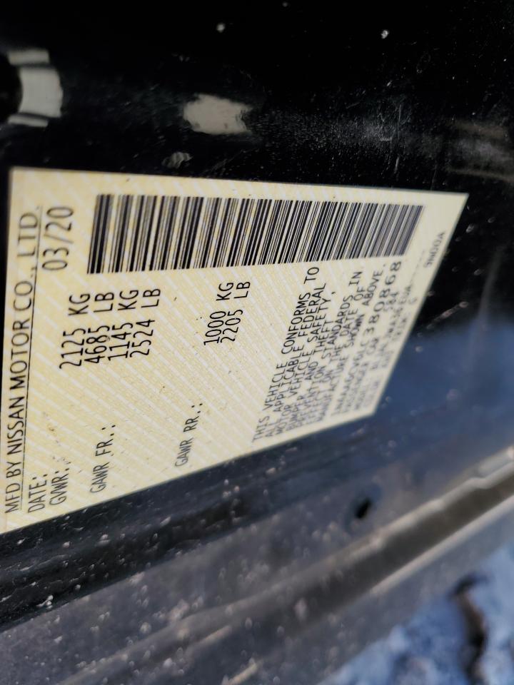 2020 Nissan Maxima Sv VIN: 1N4AA6CV6LC380868 Lot: 90263085