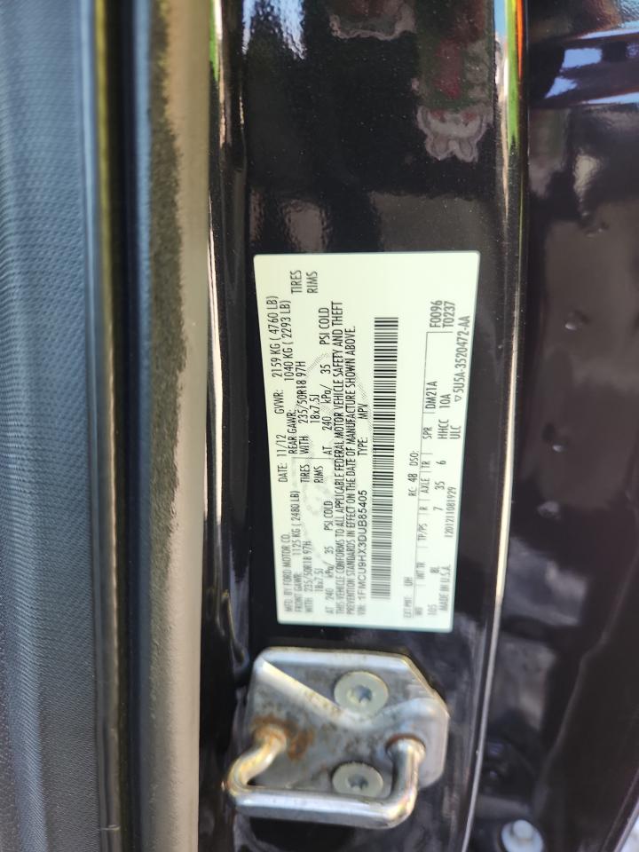 2013 Ford Escape Sel VIN: 1FMCU9HX3DUB85405 Lot: 85294025