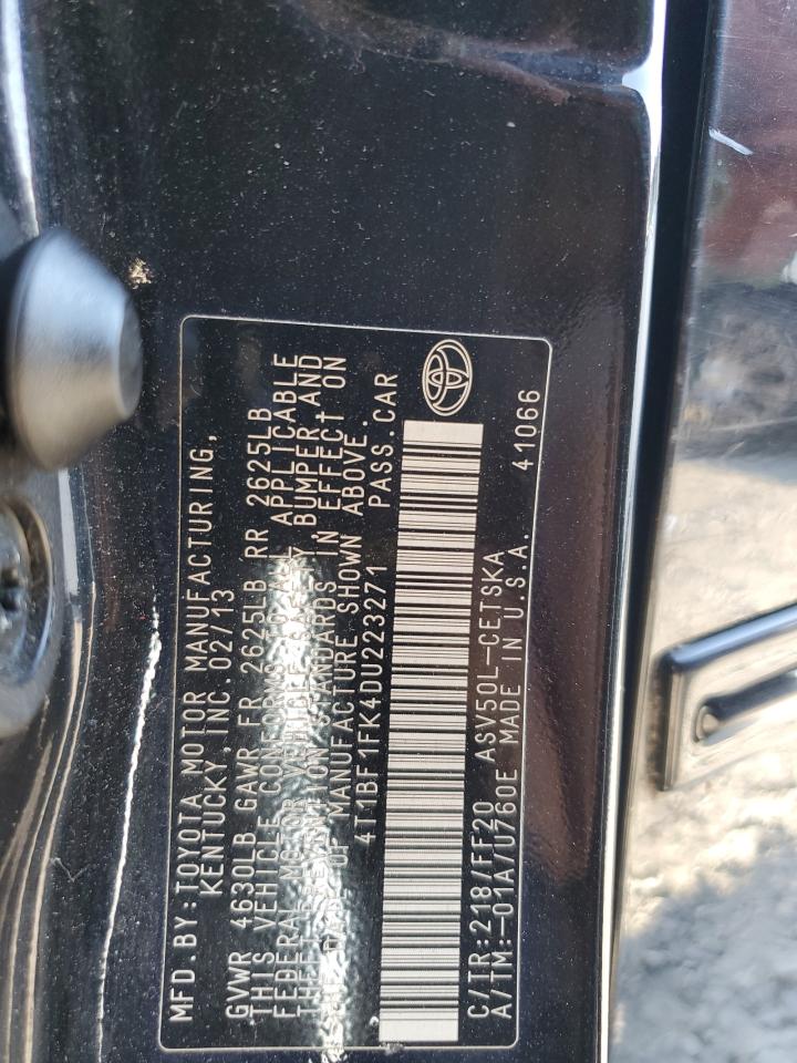 2013 Toyota Camry L VIN: 4T1BF1FK4DU223271 Lot: 81705945