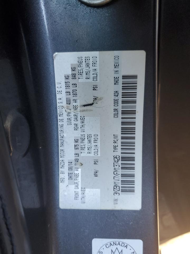 2015 Mazda 3 Touring VIN: 3MZBM1V7XFM137426 Lot: 84224115