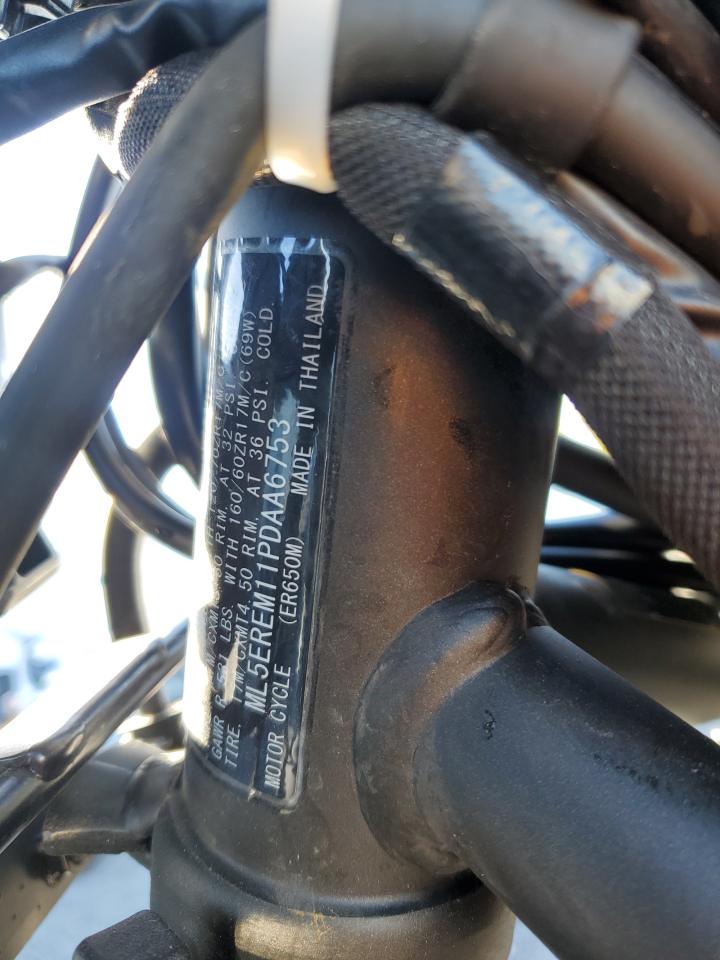 2023 Kawasaki Er650 M VIN: ML5EREM11PDAA6753 Lot: 84548095