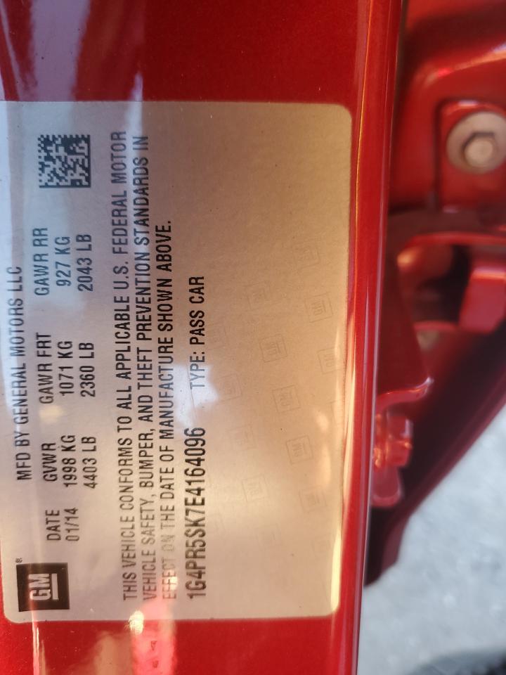 2014 Buick Verano Convenience VIN: 1G4PR5SK7E4164096 Lot: 90814395