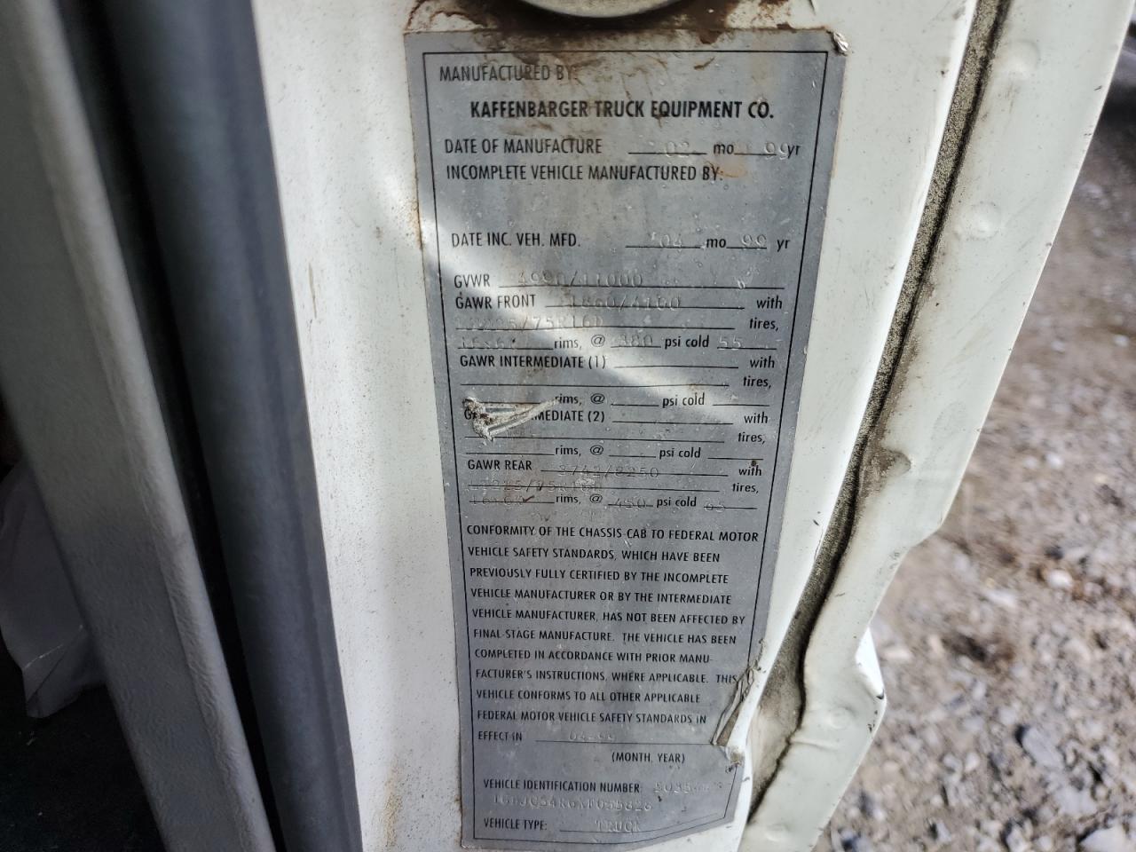 1999 Chevrolet Gmt-400 C3500 VIN: 1GBJC34R6XF055828 Lot: 82205675