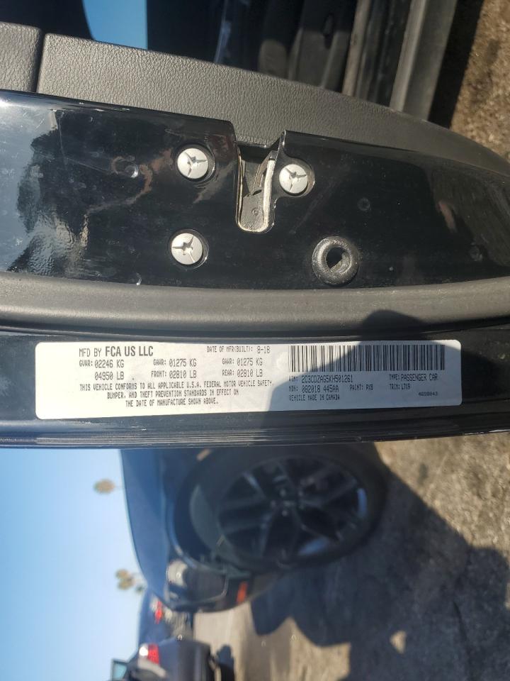 2019 Dodge Challenger Sxt VIN: 2C3CDZAG5KH501261 Lot: 82255865
