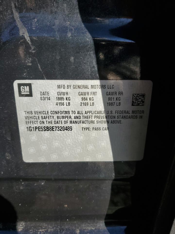 2014 Chevrolet Cruze Lt VIN: 1G1PE5SB8E7320489 Lot: 90684565