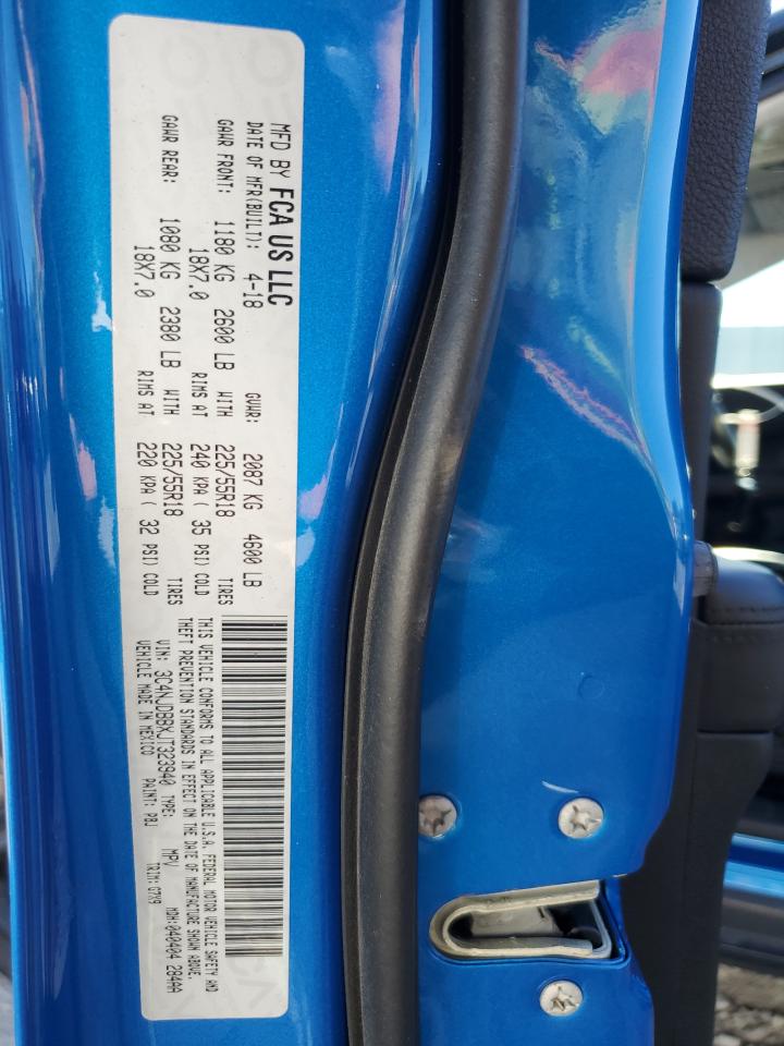 2018 Jeep Compass Latitude VIN: 3C4NJDBBXJT323940 Lot: 86150315