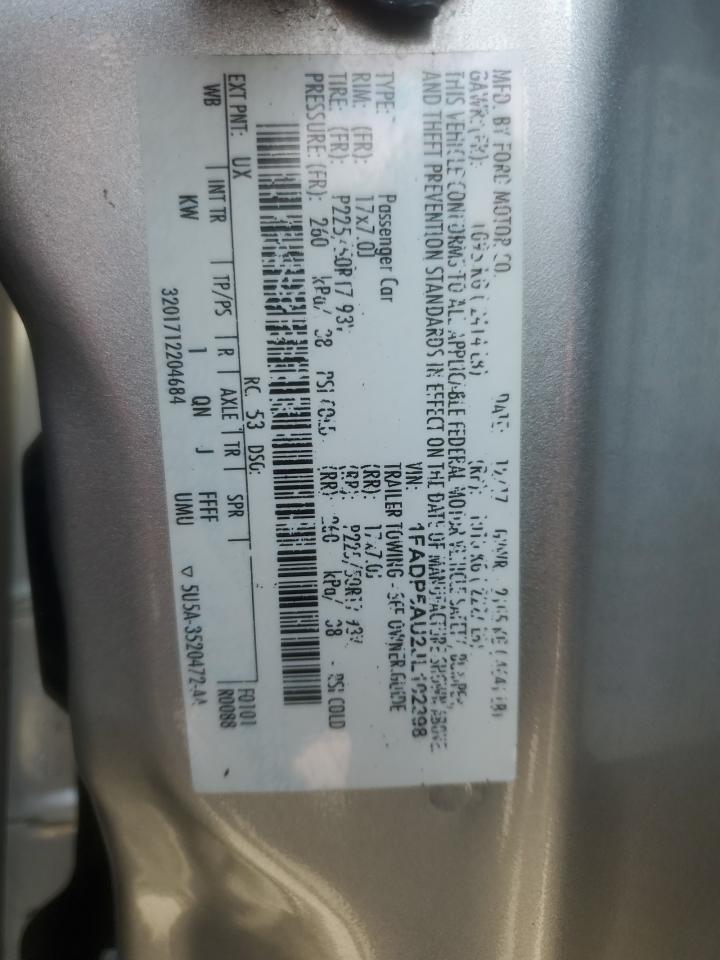 2018 Ford C-Max Se VIN: 1FADP5AU2JL102398 Lot: 84650135