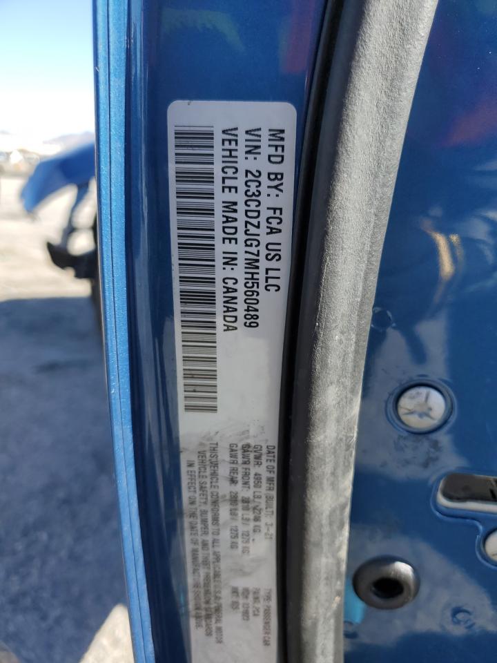 2021 Dodge Challenger Gt VIN: 2C3CDZJG7MH560489 Lot: 90128825