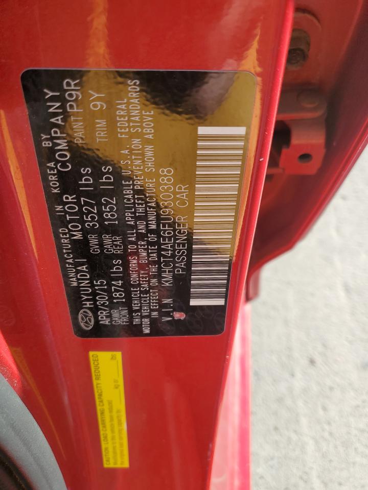 2015 Hyundai Accent Gls VIN: KMHCT4AE6FU930388 Lot: 82774685