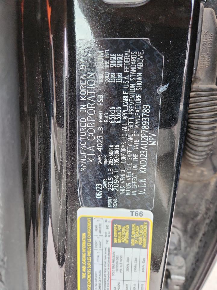 2023 Kia Soul Lx VIN: KNDJ23AU2P7893789 Lot: 85643585