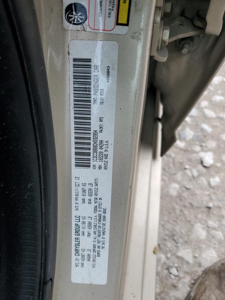 2013 Chrysler 200 Touring VIN: 1C3CCBBB8DN592954 Lot: 89639675