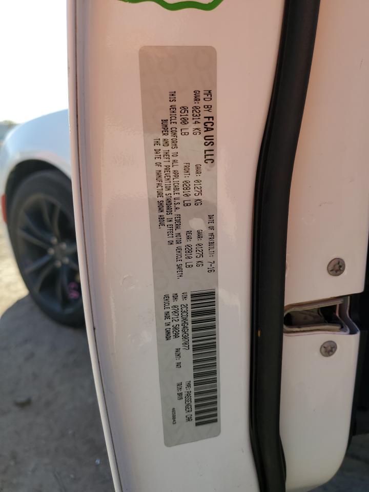 2016 Dodge Charger Sxt VIN: 2C3CDXHG4GH307077 Lot: 82349235