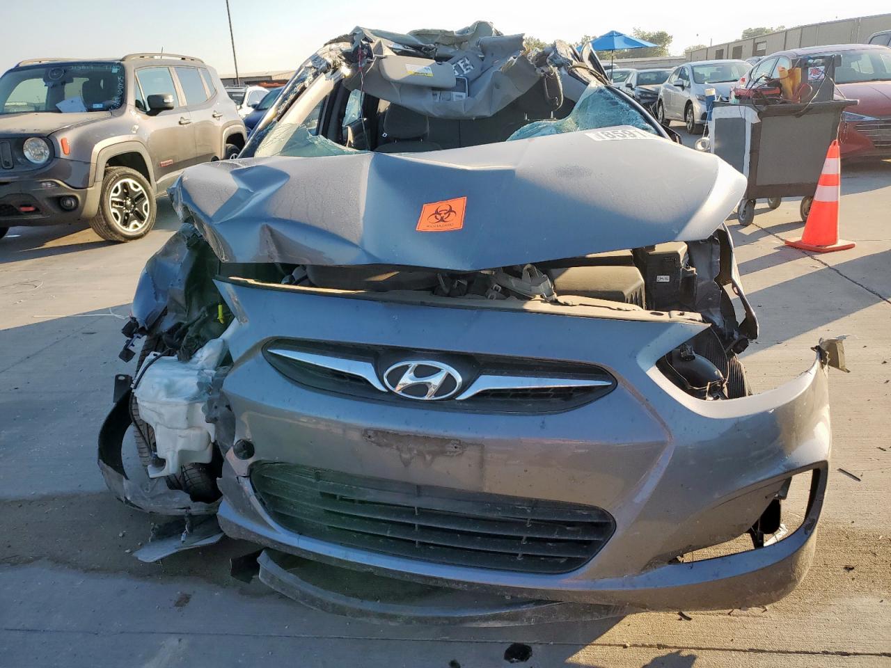 2014 Hyundai Accent Gls VIN: KMHCU4AE3EU771762 Lot: 85915625