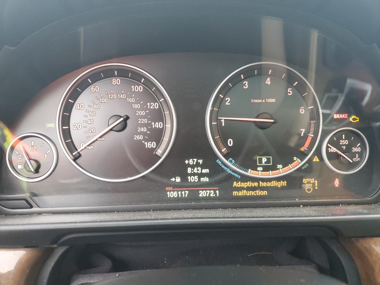 2012 BMW 528 Xi VIN: WBAXH5C52CDW09564 Lot: 85128475