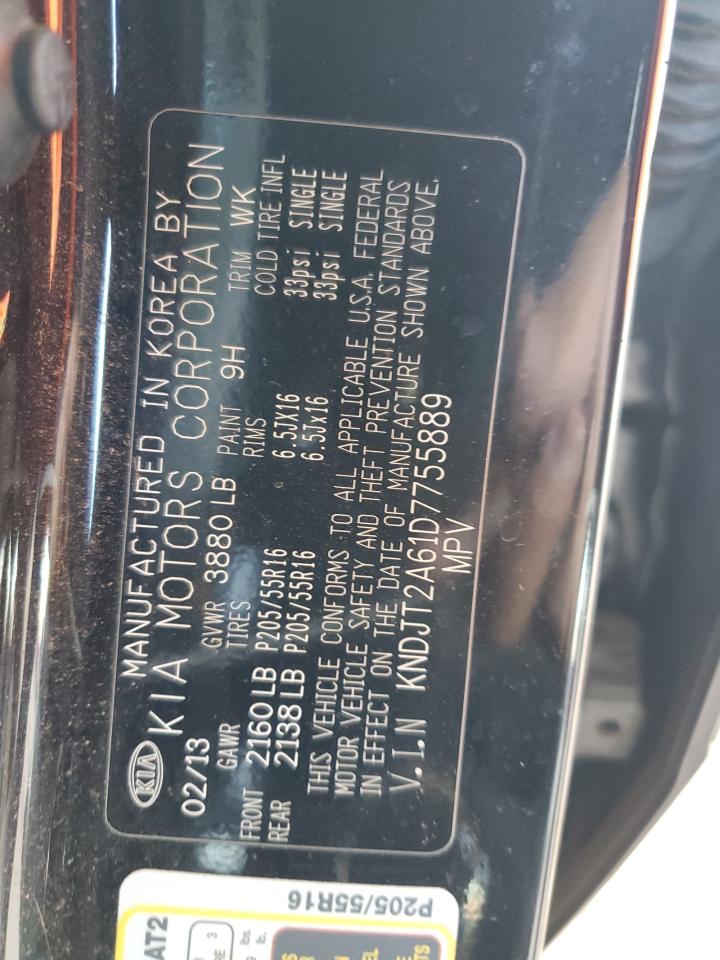 2013 Kia Soul + VIN: KNDJT2A61D7755889 Lot: 82373985
