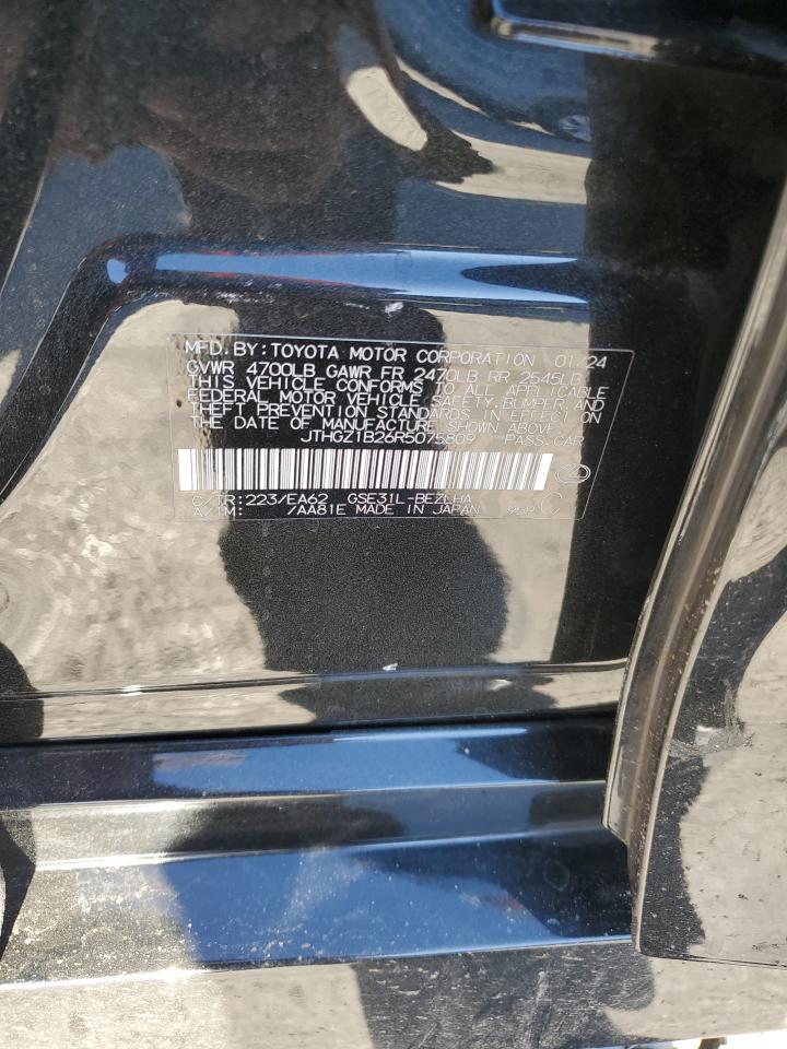 2024 Lexus Is 350 F Sport Design VIN: JTHGZ1B26R5075809 Lot: 85400475