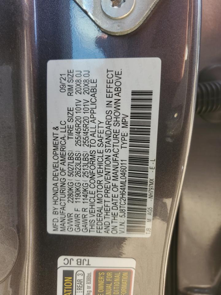 2021 Acura Rdx A-Spec VIN: 5J8TC2H64ML046011 Lot: 84915265